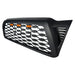 Front Mesh Grille W/ Amber Lights - Matte Black For 2005-2011 Toyota Tacoma | American Modified