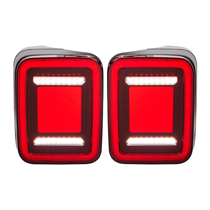 Red Lens Tunnel Tail Lights For 2020+ Jeep Gladiator JT | AMERICAN MODIFIED