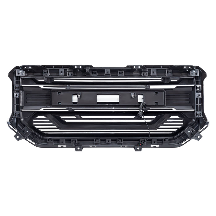 Armor Grille W/ Off-Road Lights - Matte Black For 2016-2018 GMC Sierra 1500｜American Modified