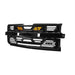 Armor Grille W/ Amber Lights & Emblem Holder - Glossy Black For 2019-2021 Chevy Silverado 1500 | American Modified