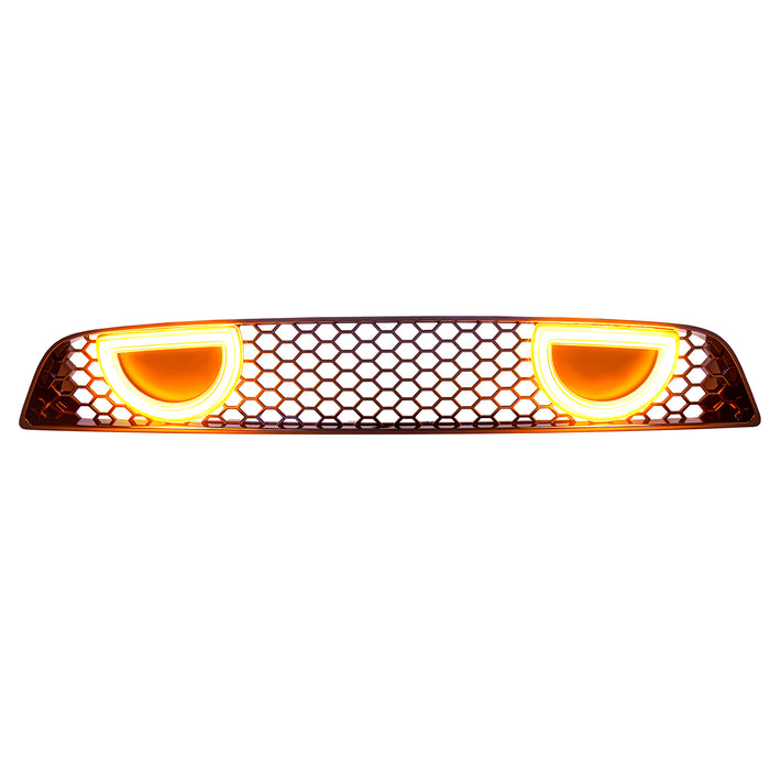 Boss 302 Style Grille W/DRL and Turn Signal & Fog Light Deletes - Glossy Black for 2013-2014 Ford Mustang|American Modified