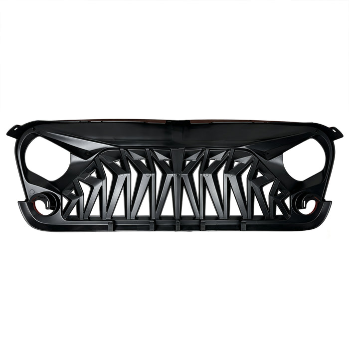 Shark Grille - Red & Black For 07-18 Wrangler JK/ JKU | American Modified