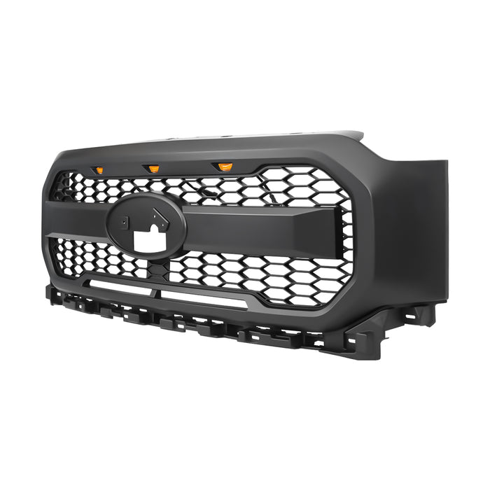 Raptor Style Mesh Grille W/ Amber Lights For 2021-2023 Ford F150(Excluding Raptor)｜American Modified