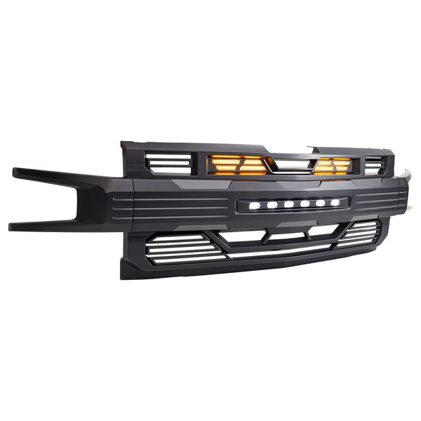 American Modified｜Armor Grille W/ OffRoad Lights Matte Black For