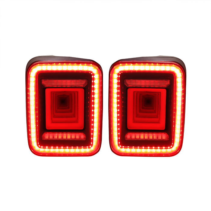 Smoked Cover Tunnel Tail Lights For 2020+ Jeep Gladiator JT | AMERICAN MODIFIED