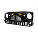 Empire Grille W/ Amber Lights - Glossy Black for 07-18 Jeep Wrangler JK | American Modified