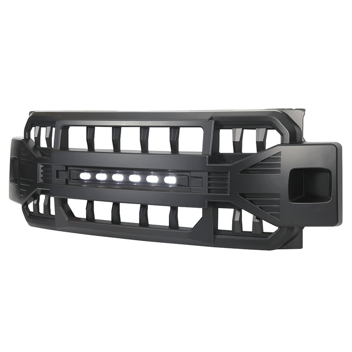 Armor Grille W/Off-Road Lights - Matte Black For 2017-2019 Ford F250/350| American Modified