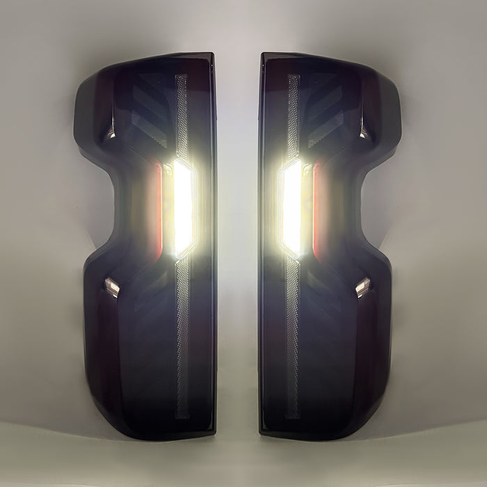 Red LED Tail Lights W/ Start Animation For 2019–2026 Chevy Silverado 1500 & 2020–2026 Silverado 2500HD/3500HD | American Modified