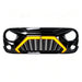 Goliath Grille W/ LED DRL and Turn Signals - Glossy Black For 07-18 Jeep Wrangler JK | American Modified