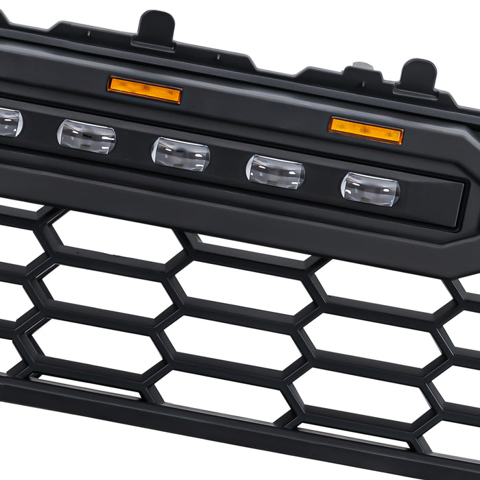 Front Grille W/ Off-Road Lights - Matte Black For 2024+ Toyota Tacoma