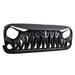 Shark Grille  w/ LED Eyebrow DRL and Turn Signals - Matte Black For 07-18 Jeep Wrangler JK | AMERICAN MODIFIED