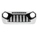 Demon Grille W/ Led Off-Road Lights-White & Black For 18-23 Jeep Wrangler Jl & Gladiator Jt W/O Trailcam| American Modified