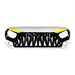Shark Grille W/ LED Eyebrow DRL and Turn Signals - White & Black For 07-18 Jeep Wrangler JK | American Modified