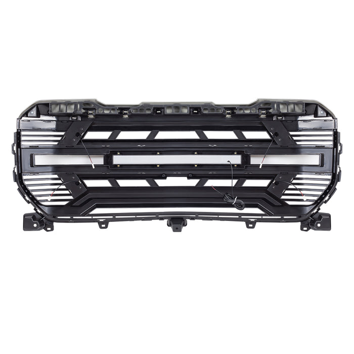 Armor Grille w/ Off-Road Lights, DRL & Camera Bracket - Matte Black For 22-25 GMC Sierra 1500 | AMERICAN MODIFIED