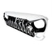 Shark Grille W/ LED Eyebrow DRL and Turn Signals - White & Black For 07-18 Jeep Wrangler JK | American Modified