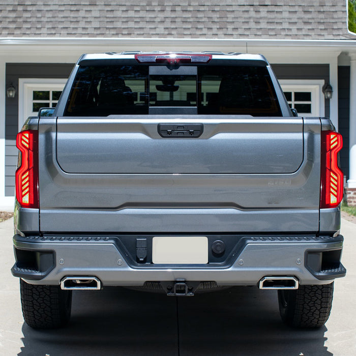 Red LED Tail Lights W/ Start Animation For 2019–2026 Chevy Silverado 1500 & 2020–2026 Silverado 2500HD/3500HD | American ModifiedRed LED Tail Lights W/ Start Animation For 2019–2026 Chevy Silverado 1500 & 2020–2026 Silverado 2500HD/3500HD | American Modified