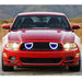 Boss 302 Style Grille W/DRL and Turn Signal & Fog Light Deletes - Glossy Black for 2013-2014 Ford Mustang|American Modified