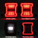Red Lens LED Tail Lights For 18+ Jeep Wrangler JL | American Modified