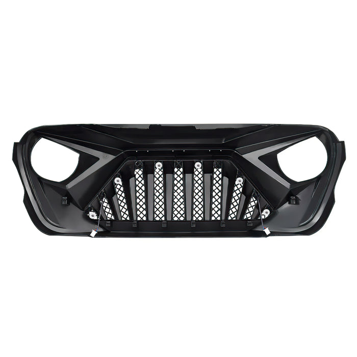 Goliath Grille w/ LED DRL and Turn Signals - Matte Black For 18+ Jeep Wrangler JL & Gladiator JT | AMERICAN MODIFIED