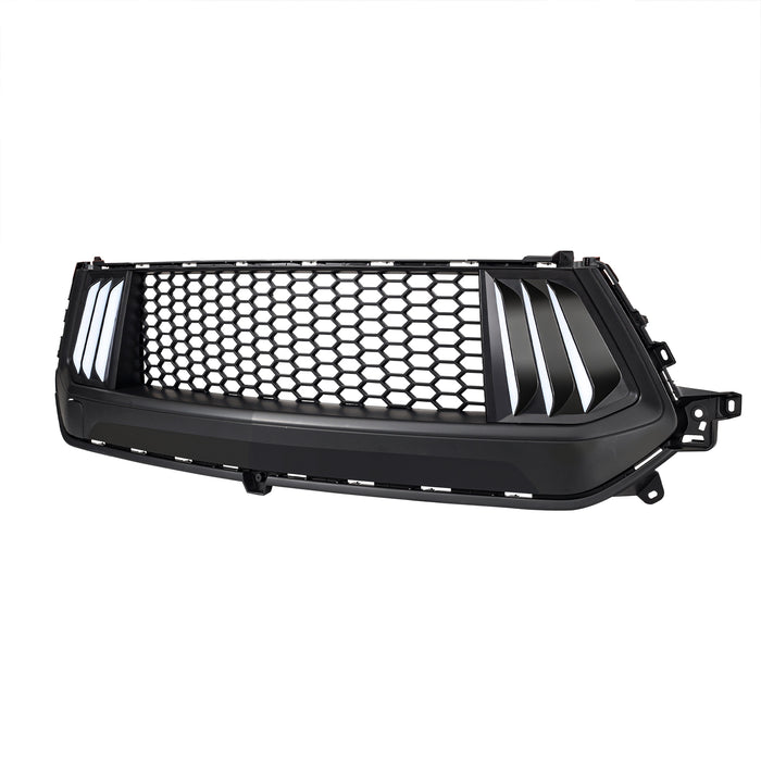 Knife Style Front Upper Grille W/ LED DRL and Turn Signals For 24+ Ford Mustang | American Modified