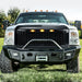 Raptor Style Mesh Grille W/ Amber Lights - Glossy Black For 2011-2016 Ford F250/350/450/550 Super Duty｜American Modified