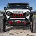 Demon Grille W/ Led Off-Road Lights - Red & White & Black For 18+ Jeep Wrangler JL & Gladiator JT W/O Trailcam | American Modified