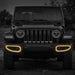 LED Front Bumper Fog Light Covers W/ Turn signal For 18+ Jeep Wrangler JL & Gladiator JT | American Modified