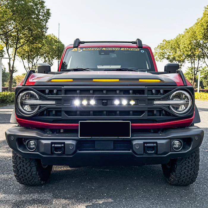 Protector Stone Guard W/ Amber LED Lights For 21+ Bronco | American Modified