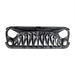 Shark Grille W/ LED Eyebrow DRL and Turn Signals - White & Black For 07-18 Jeep Wrangler JK | American Modified