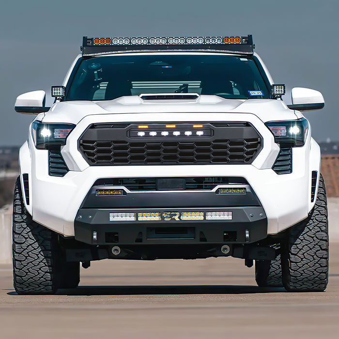 Front Grille W/ Off-Road Lights - Matte Black For 2024+ Toyota Tacoma
