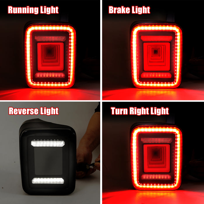 Smoked Cover Tunnel Tail Lights For 2020+ Jeep Gladiator JT | AMERICAN MODIFIED