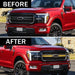 LED Grille Lights w/ Sequential Turn Signal For 2024+ Ford F-150 Lariat | American Modified