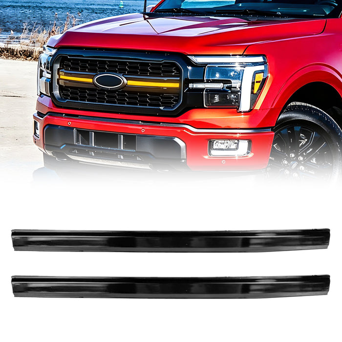 Smoked LED Amber Lights w/ Sequential Turn Signal For 2024+ Ford F-150 Lariat |American Modified
