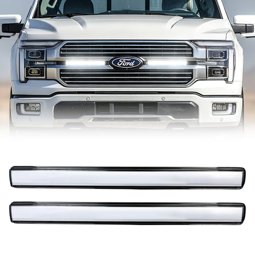 LED Grille Lights w/ Sequential Turn Signal For 2024+ Ford F-150 King Ranch/Platinum | American Modified