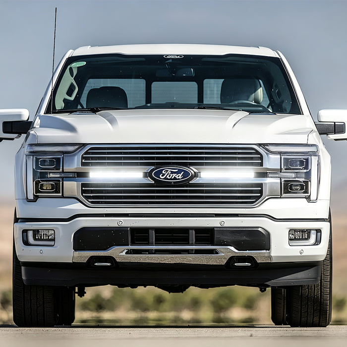 LED Grille Lights w/ Sequential Turn Signal For 2024+ Ford F-150 King Ranch/Platinum | American Modified