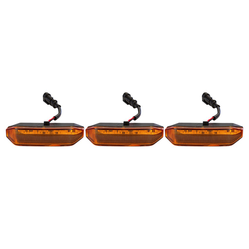 Amber LED Raptor Style Grille Lights for 2024+ Ford F-150 STX (3PC Kit) | American Modified