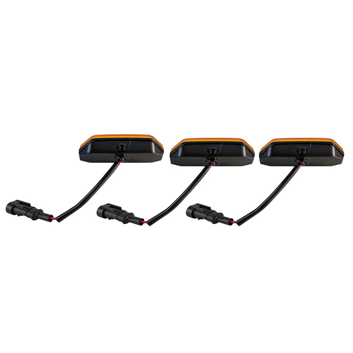 Amber LED Raptor Style Grille Lights for 2024+ Ford F-150 STX (3PC Kit) | American Modified