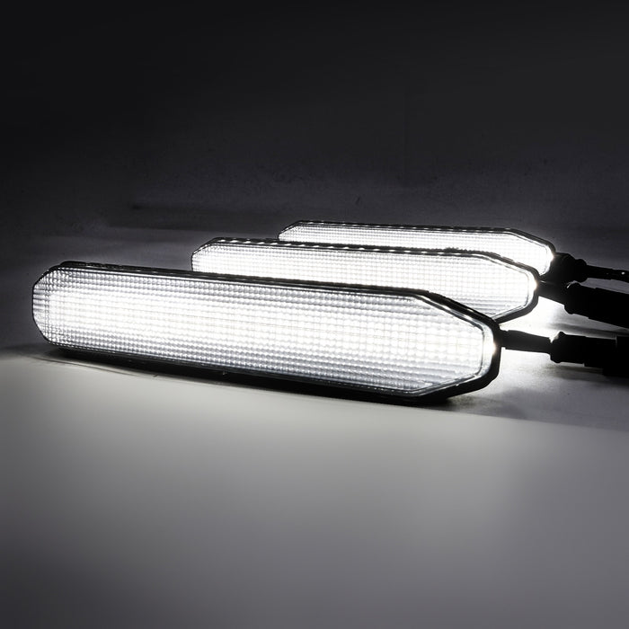 Smoked Lens White LED Raptor Style Grille Lights for 2024+ Ford F-150 XL(3PC Kit) | American Modified