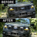 Smoked Lens White LED Raptor Style Grille Lights for 2024+ Ford F-150 XL(3PC Kit) | American Modified