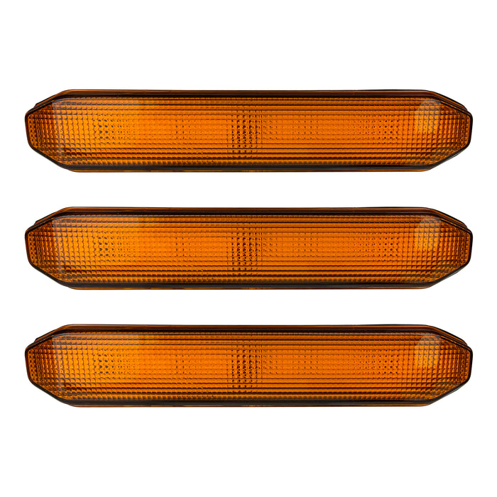 Amber LED Raptor Style Grille Lights for 2024+ Ford F-150 XL (3PC Kit) | American Modified
