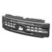 Armor Grille w/ DRL, Amber Lights & OEM Emblem Hole - Matte Black For 2023-2027 Ford F-250 / F-350 Super Duty XL / XLT | American Modified