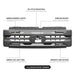 Armor Grille w/ DRL, Amber Lights & OEM Emblem Hole - Matte Black For 2023-2027 Ford F-250 / F-350 Super Duty XL / XLT | American Modified