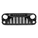 Gladiator Grille W/ 6 White LED beads-Glossy Black For 07-18 Jeep Wrangler Jk | American Modified