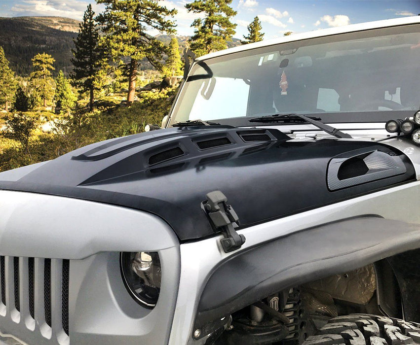 Heat Dispersion Vented Hood For 07-18 Jeep Wrangler JK/ JKU