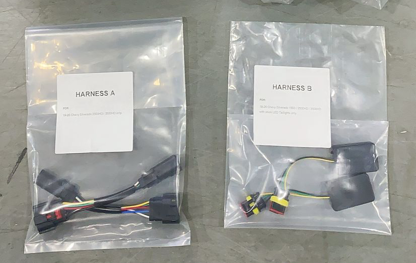 Converter wiring harness for the 2019–2026 Chevy Silverado 1500 & 2020–2026 Silverado 2500HD/3500HD