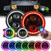 RGB Halo Headlights & RGB Halo Fog Lights Combo for Jeep Wrangler TJ/ JK | American Modified