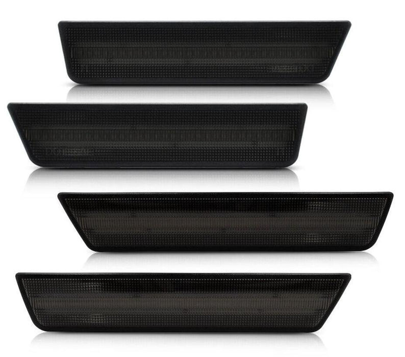 Smoked Front Amber Rear Red LED Side Marker Lights for 2008-2014 Dodge Challenger丨American Modified