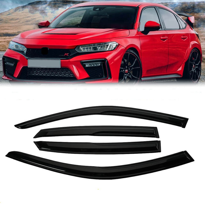Mugen Style Window Visors for 2022-2023 Honda Civic丨American Modified