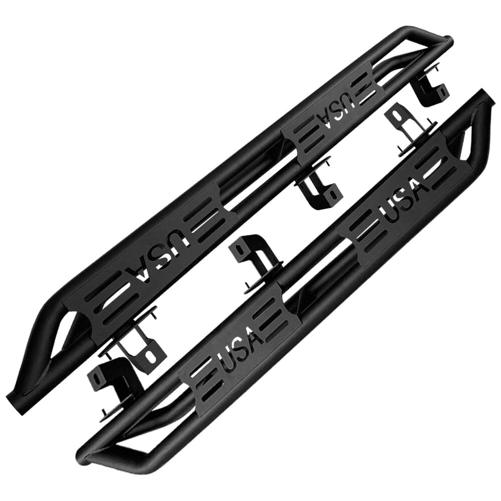 American Modified Side Step Bars - USA Style 4 Door for 18-23 Jeep ...