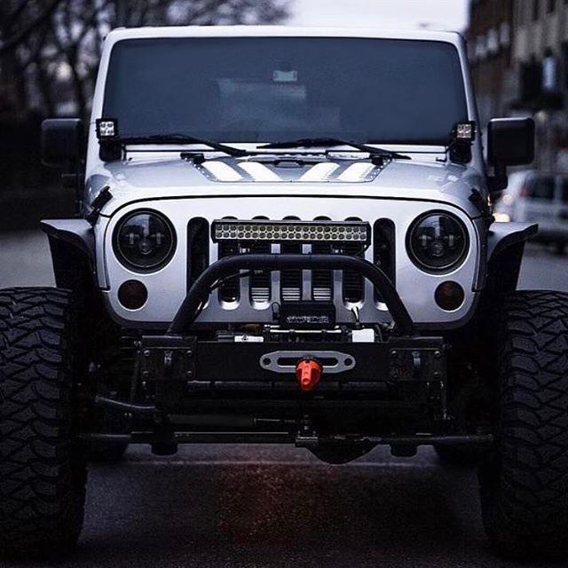 Smoked Lens LED Headlights for 97-18 Jeep Wrangler TJ/ JK (DOT Approved)| American Modified